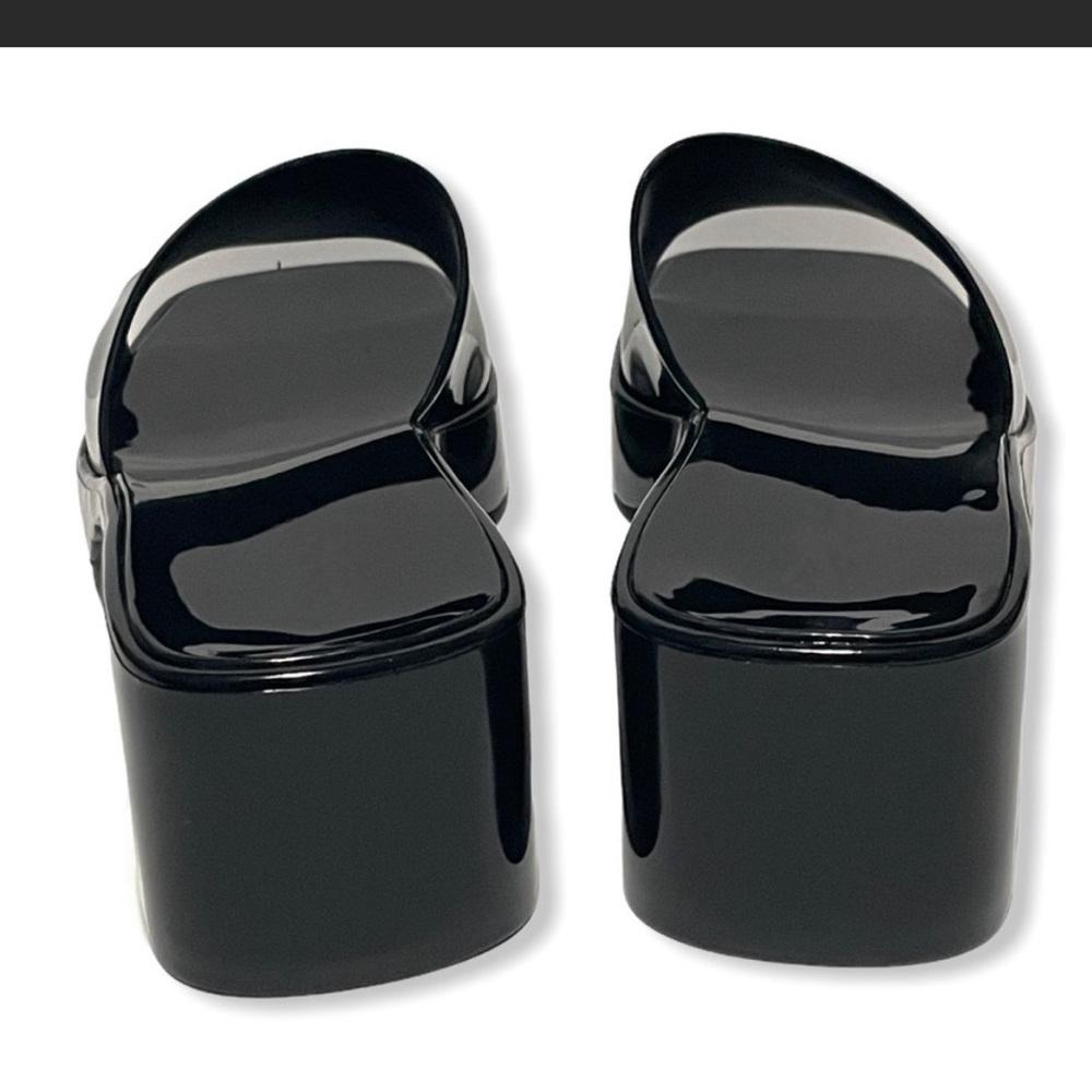 - Black Jelly Block Heels * NEW* - Picture 8 of 9